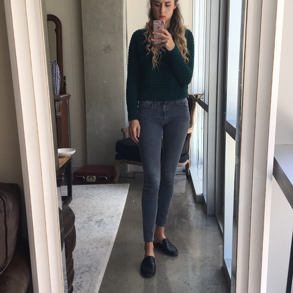 Top shop cropped thick sweater